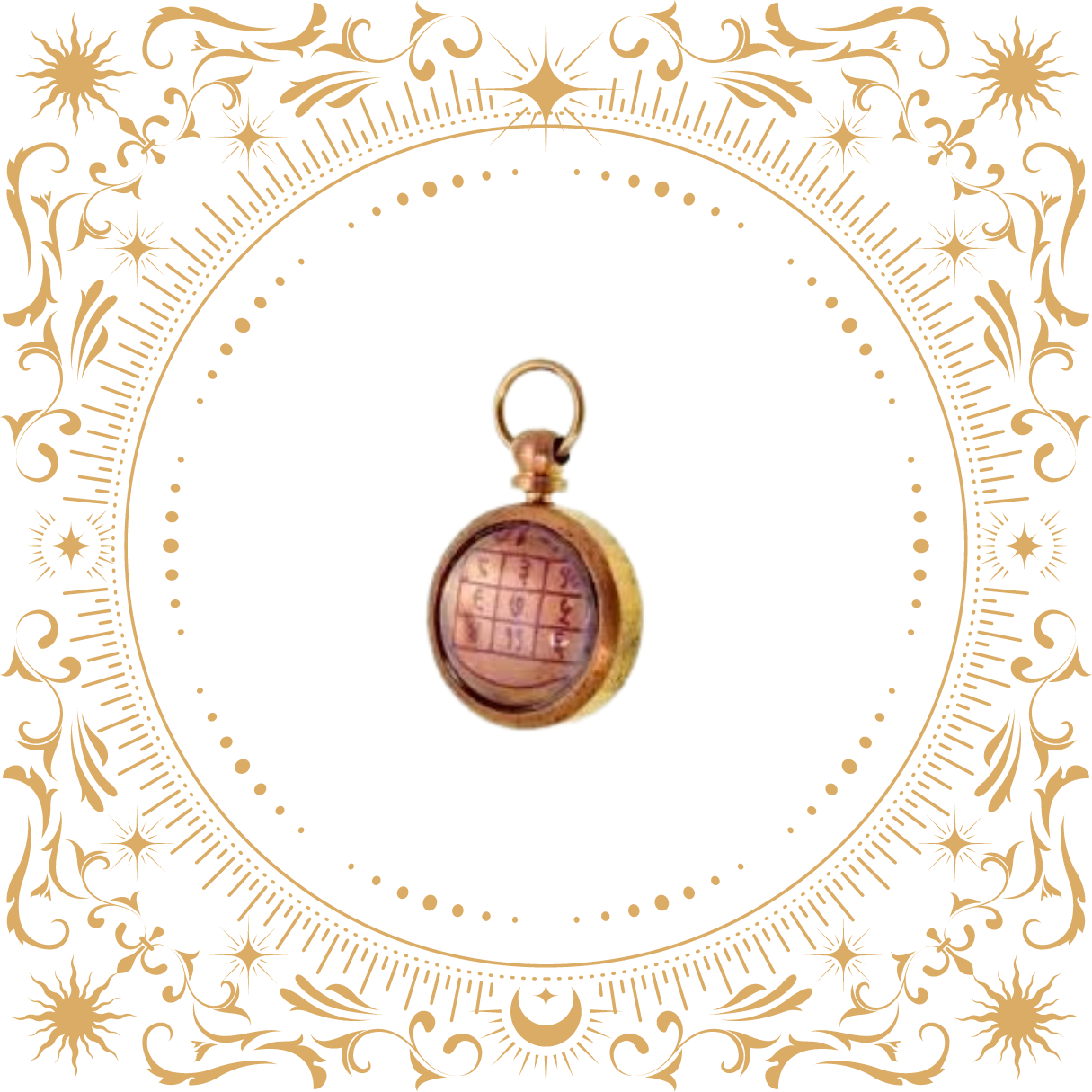 Mesh Rashi Yantra Locket (Aries Zodiac)